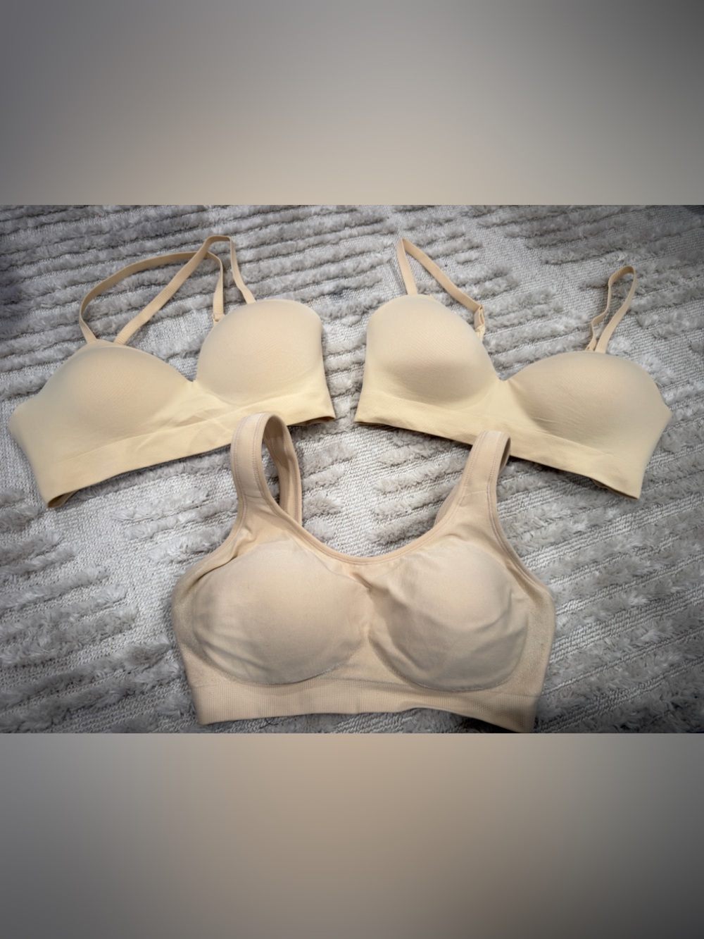 NEW Everyday Nude Seamless Comfort Bra - Soft Support BUNDLE